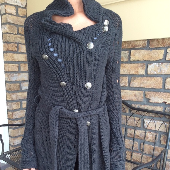 Anama Sweaters - Long BoHo Military Cardigan Sweater